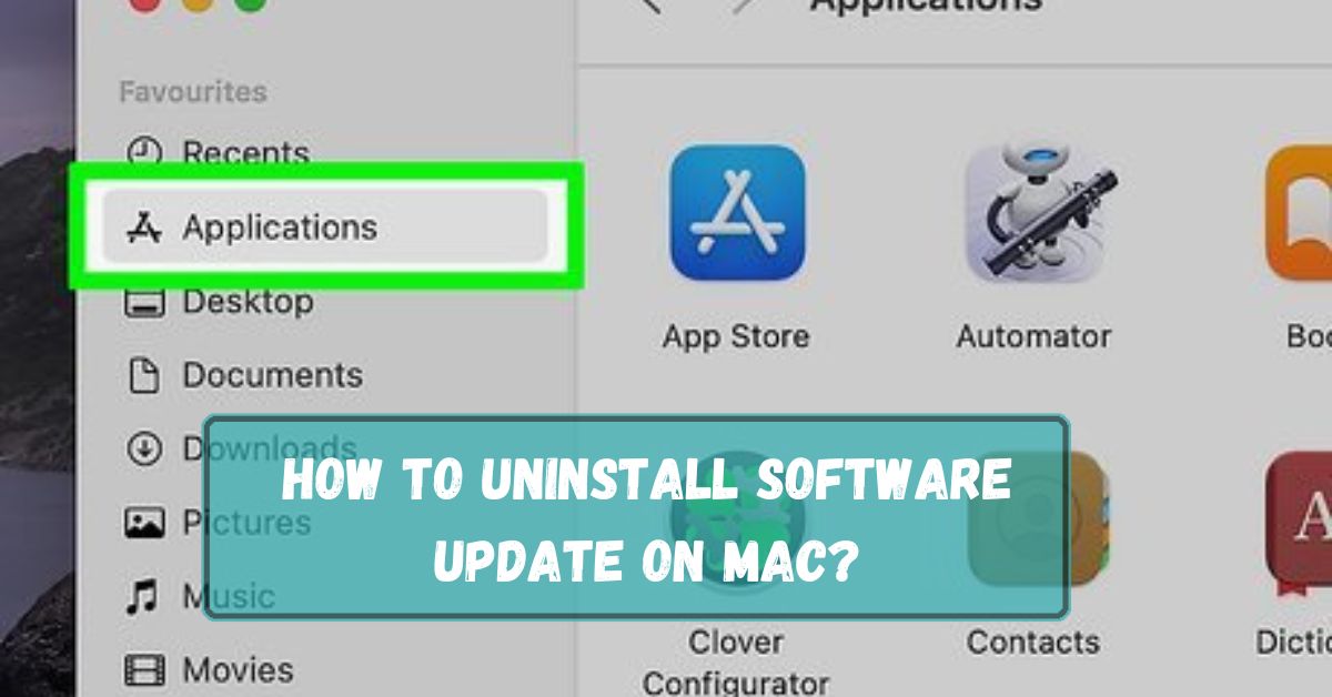 How To Uninstall Software Update On Mac