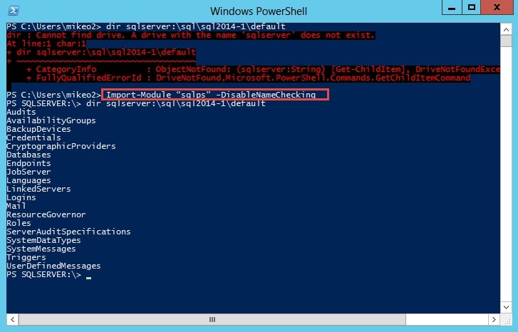 Using PowerShell Cmdlets