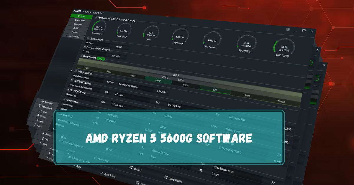 AMD Ryzen 5 5600g Software