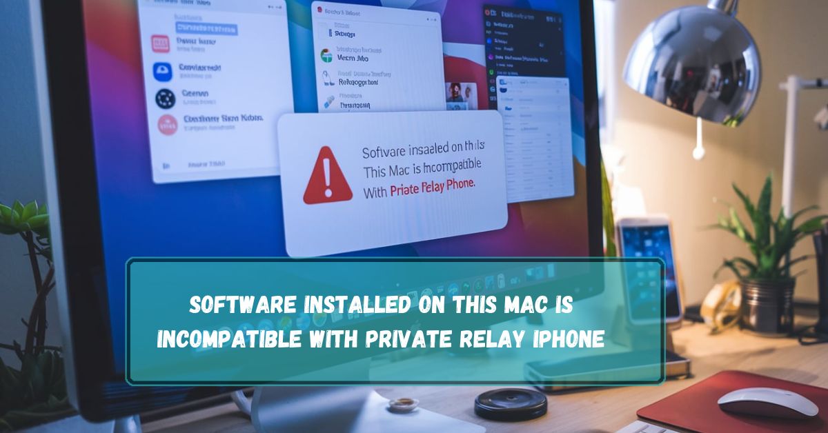 Software Installed On This Mac Is Incompatible With Private Relay iPhone